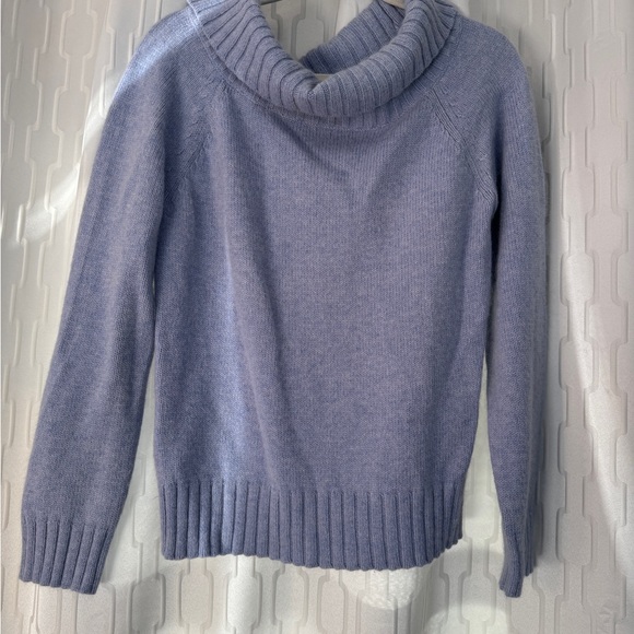 Lavender Angora Turtleneck Sweater-Size Large - Picture 2 of 11
